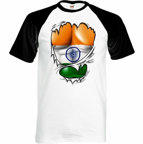 Déchiré indien drapeau - indien,