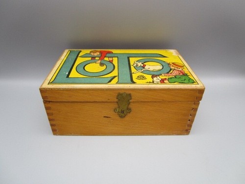 Jeu loto ancien bois et - loto, en