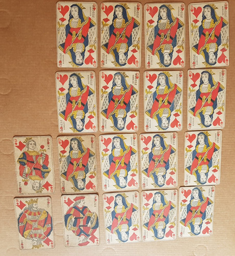Jeu cartes ancien plusieurs - jeu,