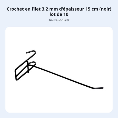 Crochet mural métal pour - métal,