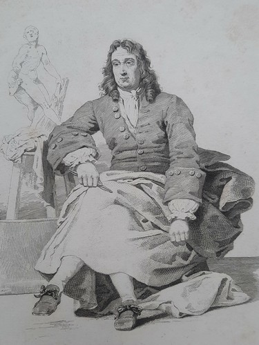 Pierre puget portrait gravure - puget,