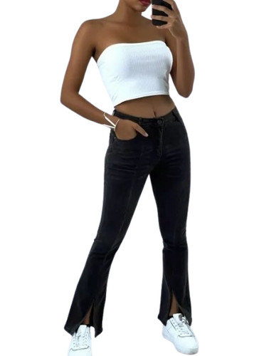 Pantalon jeans patte - pantalon,