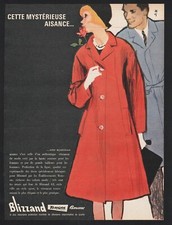 pub  1962 vêtement textile imperméable Blizzand BOUSSAC  femme dessin Gruau