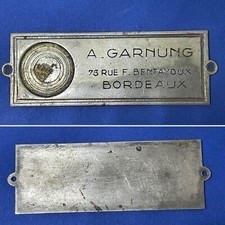 Ancienne Plaque De Rue Adresse