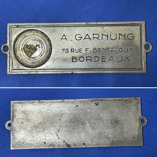 Ancienne plaque rue adresse - de,