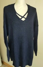Thyme + Honey Women's Sweater Plus Size 2X NEW Blue Business Casual Dress Work 
