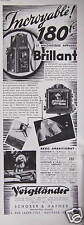PUBLICITÉ 1933 VOIGTLÄNDER MAGNIFIQUE APPAREIL PHOTO BRILLANT SCHOBER & HAFNER
