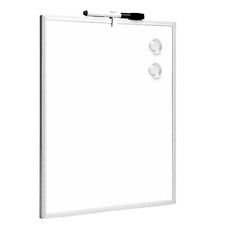 - Petit Tableau Magnétique Mural Blanc Cadre Aluminium Tableau Blanc Effaçabl...
