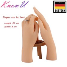 Modèle à main en silicone réaliste prise doigt mannequin accessoire...