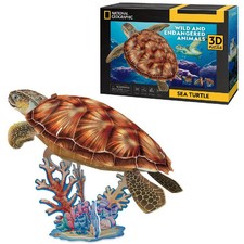 Puzzle 3D Cube Fun National Geographic Tortue de mer 31 pièces