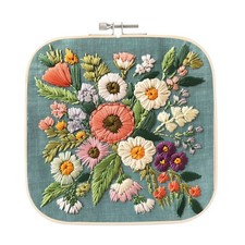 7.9" x 7.9" Cercles À Broder