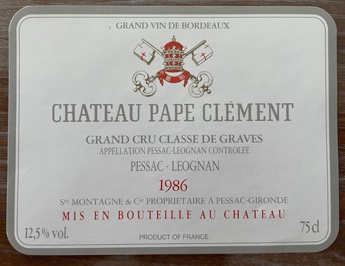 étiquette château pape - Étiquette,