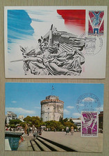 Cartes 1er Jour 1968 50è Anniv Armistice 9/11 50è Anniv Armistice Salonique 28/9