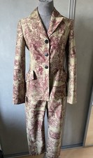 CHRISTIAN DIOR. Tailleur Pantalon Veste Modèle Bar Toile De Jouy 