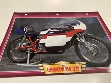 Aermacchi 350 TVSS 1972 fiche carte moto passion collection Atlas
