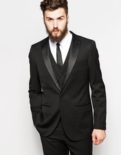 Noir Hommes Costumes Créateur