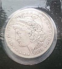 Etats-Unis (USA). Belle monnaie en argent de 1 Dollar "Morgan Dollar" 1881
