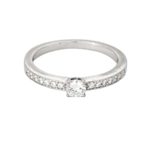Bague solitaire blanc - solitaire,