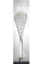 1 FEUILLE VINTAGE EN VERRE DE