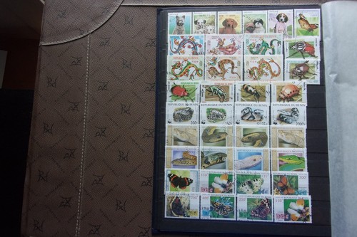 Benin lot timbres obl - -, de
