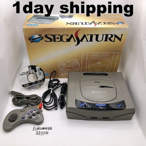 Console sega saturn grise - console,