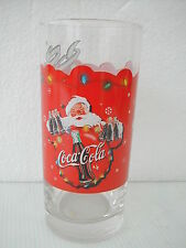 COCA COLA® VERRE PERE NOEL ET GUIRLANDE H 13.5 CM N° 1861