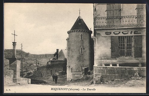 Cpa roquefort aveyron la - cpa, /aveyron,