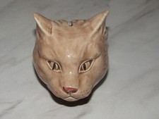 Ancienne Tirelire à Casser Tête de Chat