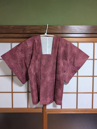 Veste kimono haori femme azuki