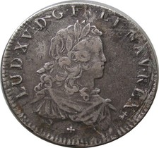 FRANCE : LOUIS XV Ecu de France 1721 AA (R3)