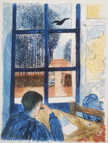 Guy bardone lithographie sur - bardone,