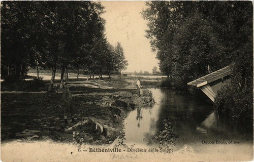 Cpa bétheniville deversoir - cpa,