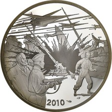 France, 10 euros, Les Aventures de Blake et Mortimer, 2010, Paris, argent