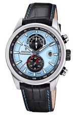 FESTINA Montre Pour Homme Chronographe Noir/Bleu Clair Chrono F20695/2