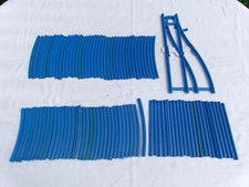 75+ Lego train 4.5V rail aiguillage blue bleu 3230a 3228a 150 156 254 x878cx1