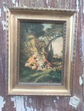 BOUCHET ancien tableau huile