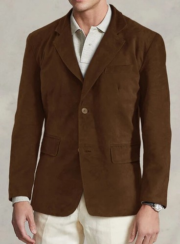 Blazer suède marron - en,