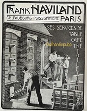 PUBLICITE FRANK HAVILAND FABRIQUE PORCELAINE SIGNE FAYOLA DE 1913 FRENCH AD PUB