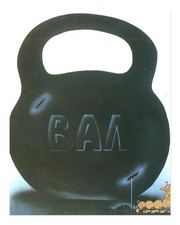 Art mural affiche kettlebell