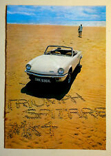 catalogue publicitaire TRIUMPH SPITFIRE MK4 automobilia