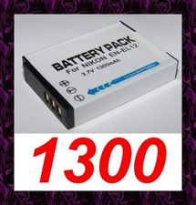 ★★★ 1300mAh BATTERIE Lithium ion  ★ Nikon Coolpix P300 S70 S710  / EN-EL12