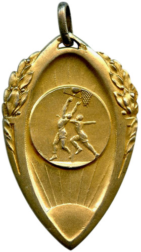 Médaille prix argent doré - de,