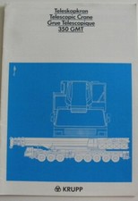 Brochure KRUPP Grue télescopique 350 GMT de 03 / 1986