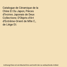 Catalogue de Céramique de la