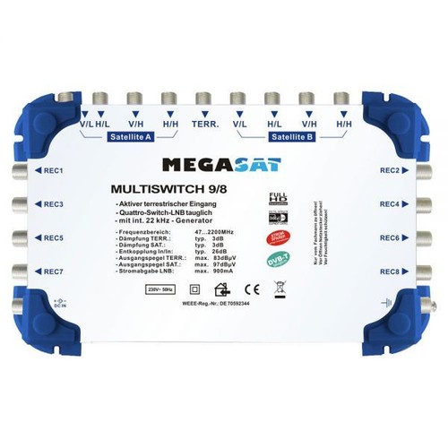 Megasat multi switch 8 - megasat, multi-switch