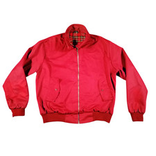 Made IN England Veste Aviateur Taille Rouge XXL 2XL Doublure Tartan Rudeboy Ska