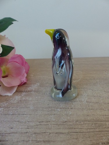 Pingouin verre soufflé - pingouin,