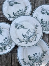 5 rares Assiettes Terre de Fer