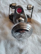 MARCHAL  VINTAGE . INTERRUPTEUR VOITURE ANCIEN A TIRETTE AVEC VOYANT ROUGE. 