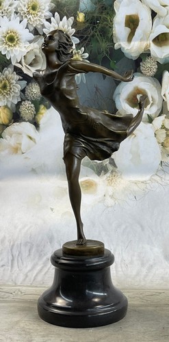 Art déco bronze danseuse - art,